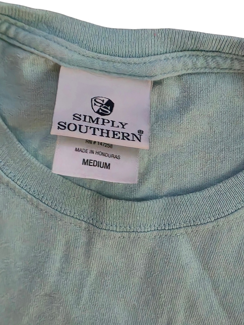 Simply Southern Sea the Coast Lighthouse Graphic Tee Aqua Blue Short Sleeve Tee - Picture 3 of 6